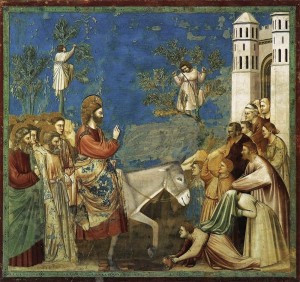 Entrada de Jesús en Jerusalén -Giotto