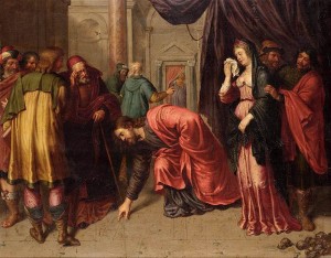 Cristo y la mujer adúltera -Pieter Van Lint