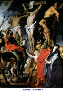 Longinos, lanzada a Jesucristo -Rubens